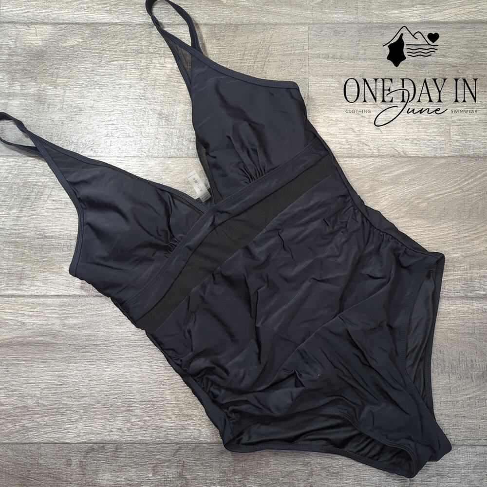 Suuksess Cut Out Mesh One Piece Swimsuit Size XL